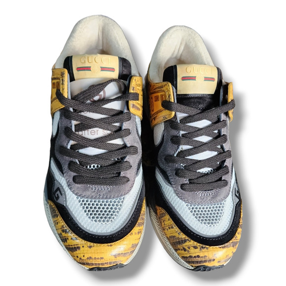 Gucci Ultrapace Sneaker with Yellow and Black Accents Men's Size 5 (Gucci) - Picture 10 of 16